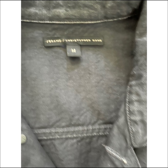 Christopher Kane X JBrand washed black boyfriend jacket -M- - Picture 3 of 4